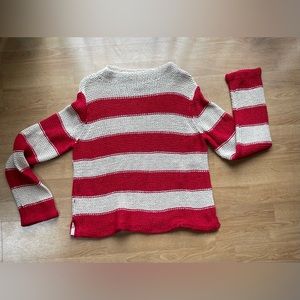 Red & Cream striped Longsleeve